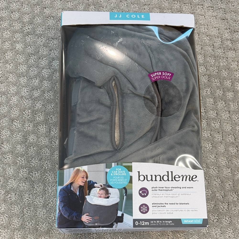 JJ Cole Gray BundleMe Infant Cover
